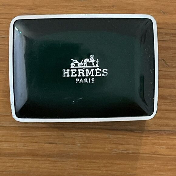 Hermes Perfumed Soap Eau D'Orange Verte 0.8 oz Travel Size Hard Case Paris - Picture 3 of 14